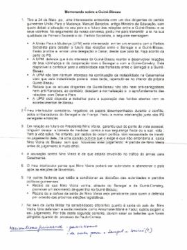 Visita a Cabo Verde de Manuel Barcelos, dirigente do Partido guineense "União para Mudança"