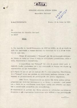Proposta da Comissão Nacional da JAAC-CV à Direção do Partido, relativa à mudança da data da Semana Nacional da Juventude