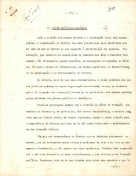 Relatório do CEL apresentado ao CSL, de 27 a 31 de agosto de 1976: 2ª Parte - Ação político ideológica