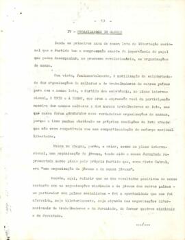 Relatório do CEL apresentado ao CSL, de 27 a 31 de agosto de 1976: 4ª Parte - Organizações de massas