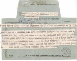 Telegrama da Delegação do PAIGC em Argel