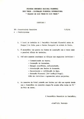 Seminário Florestal: Circular 2.  Norma para apresentação de trabalho, por José Bucarey