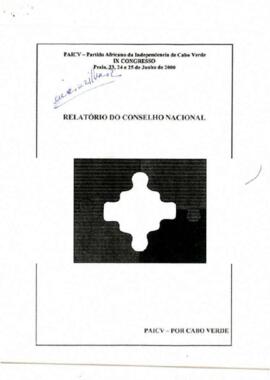 Relatório do Conselho Nacional do PAICV