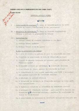 Simpósio Amílcar Cabral: Temas