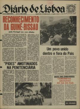 Reconhecimento da Guiné-Bissau: pede Portugal os seus aliados