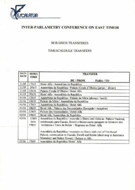 Inter-parlametry conference on East Timor