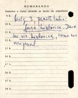 Simpósio Amílcar Cabral: Notas manuscritas