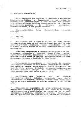 Relatório de atividades do Governo da República de Cabo Verde