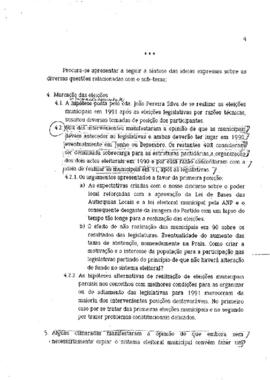 Relatório da Comissão Nacional para as questões eleitorais