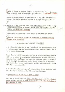 Conclusões da IV Reunião Ordinária do Comité Nacional da OMCV