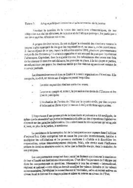 Rapport de la Conférence organisée par l'UNESCO, dans le cadre du projet DEMOS Afrique