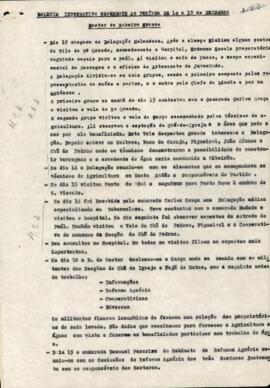 Boletim informativo do Sector da Ribeira Grande referente ao período de 10 a 19 de dezembro