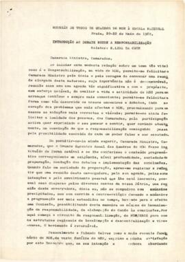 Reunião de todos os quadros do MDR à escala nacional: Introdução ao debate sobre responsabilização, por E. Lima Da Cruz