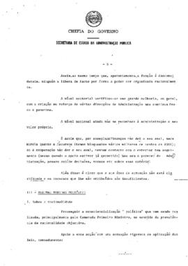 Considerações sobre o relatório da SEAP de 1988 e sobre o progresso da reforma administrativa