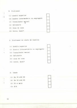 Sondagem por ocasião do III Congresso. Resultados