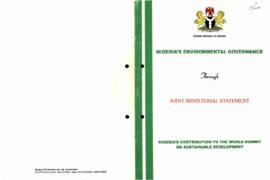 Nigera's Enviromental Governance, through joint ministerial statement