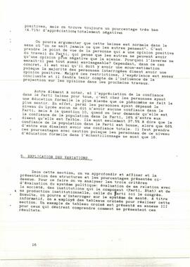 Sondagem por ocasião do III Congresso. Resultados