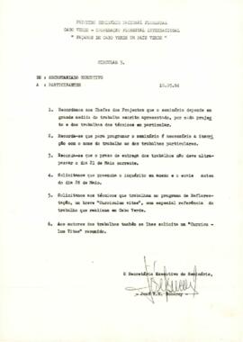 Seminário Florestal: Circular 3. Norma para apresentação de trabalhos, por José Bucarey