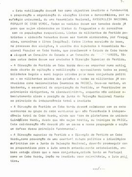 Ata da reunião da Comissão Nacional de Cabo Verde,  Conacri, 10 maio 1974