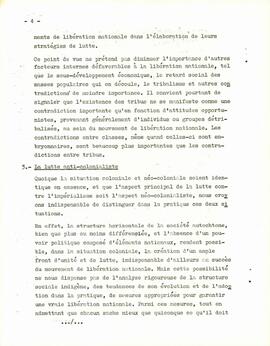 Discours  prononcé par Amílcar Cabral  sur les fondements et objetifs de la libération national