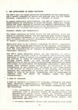 ANC Policy Guidelines for a Democratic South Africa: Draft for Discussion