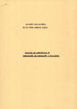 Comissão preparatória do simpósio Amílcar Cabral: Proposta de atividade da subcomissão de informação e propaganda