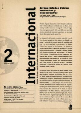 Boletin de la Secretaria de Relaciones Internacionales del PSOE, nº 2, marzo 1997