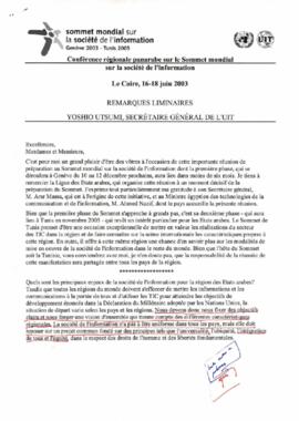 Conférence régionale panarabe sur le Sommet Mondial sur la société de l'information