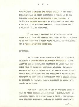 Intervenção do camarada Aristides Pereira, Secretário Geral do PAIGC, na abertura do VII Reunião do Conselho Nacional