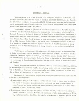 Comunicado especial do Comité Executivo de Luta do PAIGC