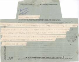 Telegrama da Delegação do PAIGC em Argel