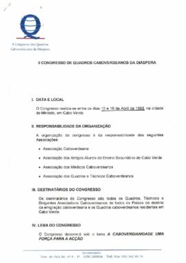 II Congresso de Quadros Caboverdianos da Diáspora