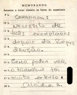 Simpósio Amílcar Cabral: Notas manuscritas