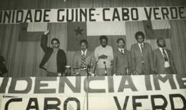 Comandante Pedro Pires em comício na Voz do Operário