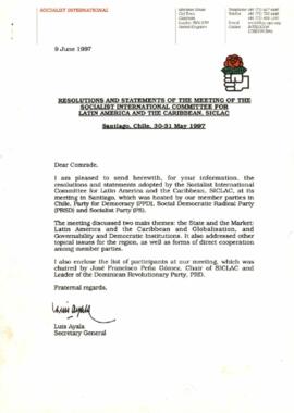 The Inter-African Socialist Democratic Colloquium: Resolutions and Statements of the Meeting of the Socialist International Committee for Latin America and the Caribbean, SICLAC