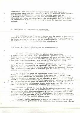 Sondagem por ocasião do III Congresso. Resultados