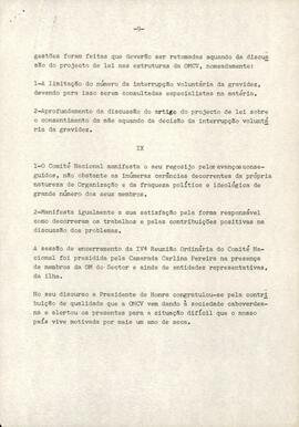 Conclusões da IV Reunião Ordinária do Comité Nacional da OMCV