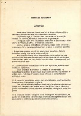 Termo de referência: Juventude
