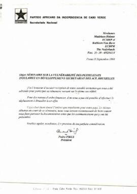 Séminaire sur la vulnérabilité des petits Etats insulaires en développement -Secrétariat des ACP, Bruxelles