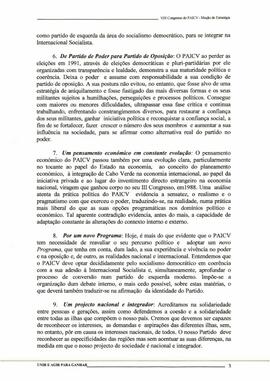 VIII Congresso do PAICV - Moção de Estratégia