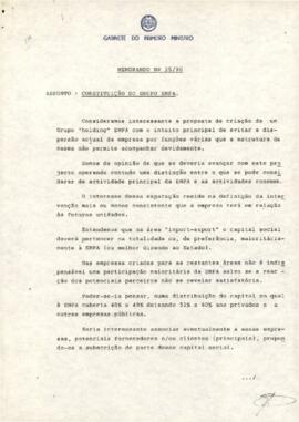 Memorando: Constituição do Grupo EMPA