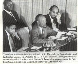 Amílcar Cabral apresentando o relatório do PAIGC na Comissão Geral da ONU