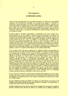 XXI Congès de l'Internationale Socialiste: Déclaration de Paris