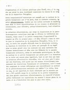 Discours  prononcé par Amílcar Cabral  sur les fondements et objetifs de la libération national