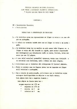 Seminário Florestal: Circular 1. Norma para apresentação de trabalho, por José Bucarey