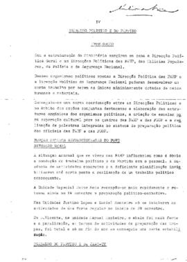 Relatório anual do Ministério das Forças Armadas e da Segurança