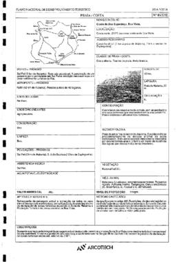 Plano nacional de desenvolvimento turístico, volume II: Ilhas de Barlavento e diagnóstico, inventário de recursos turísticos