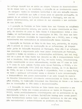Ata da reunião da Comissão Nacional de Cabo Verde,  Conacri, 10 maio 1974