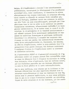 Discours  prononcé par Amílcar Cabral  sur les fondements et objetifs de la libération national