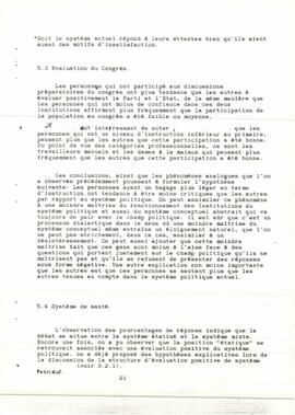 Sondagem por ocasião do III Congresso. Resultados
